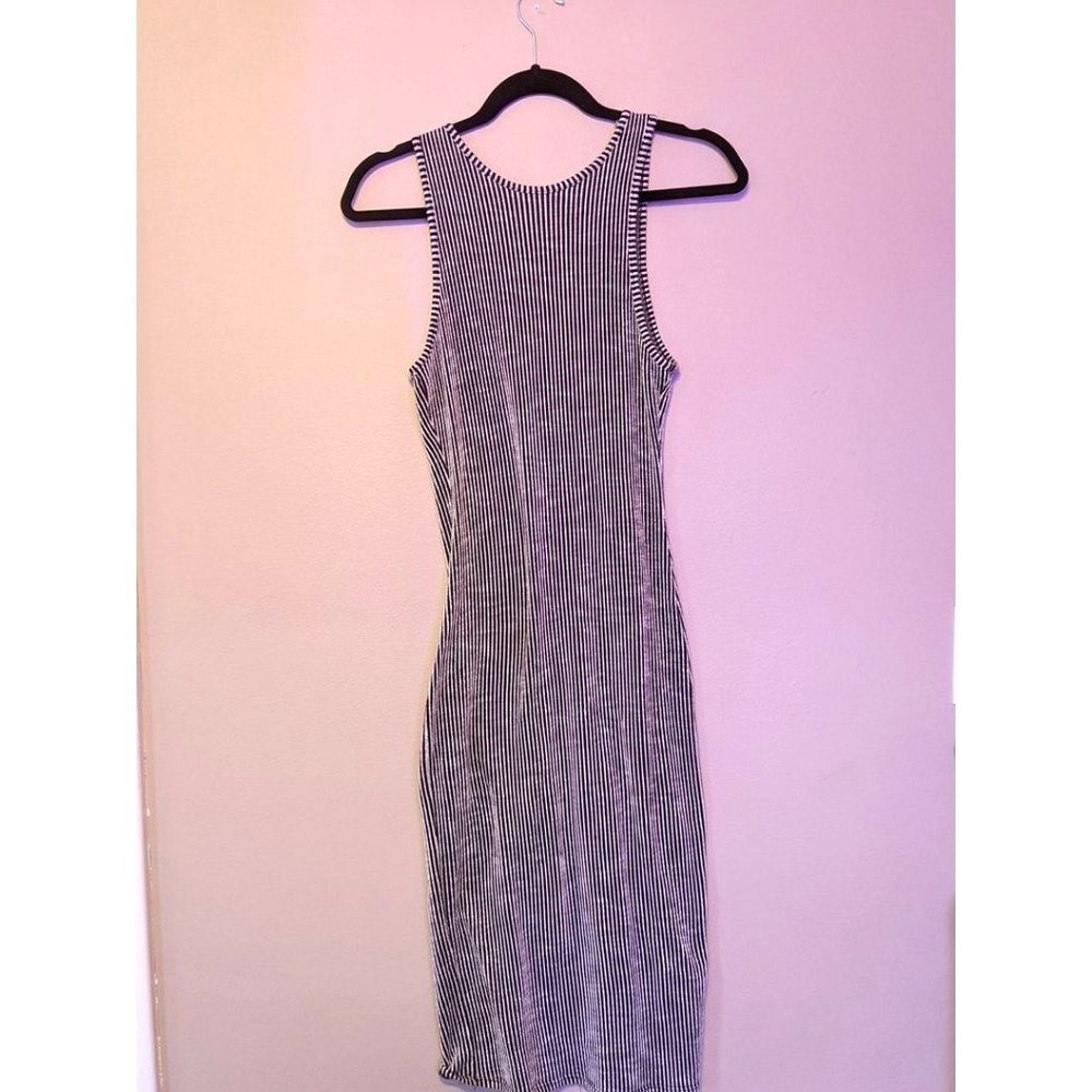 Striped Bodycon Maxi Dress - S/M